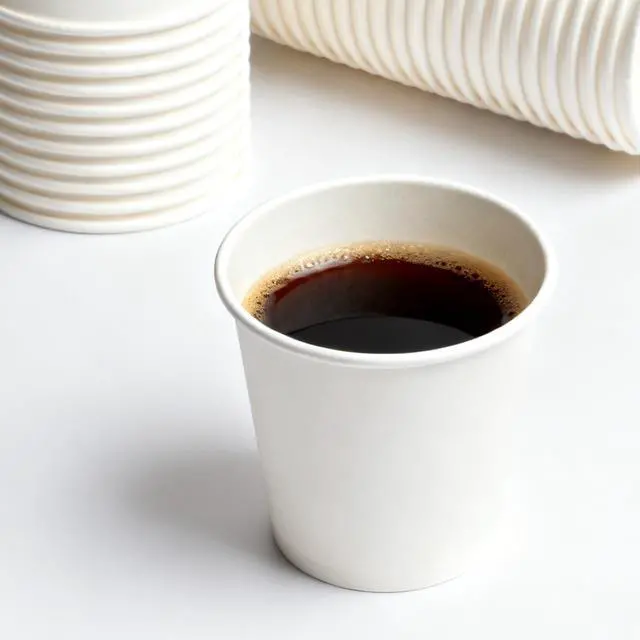 Alt view image 3 of 7 - 4 oz Thick Espresso Cups Travel to Go, 200 Count(Pack of 1), White Paper Cups