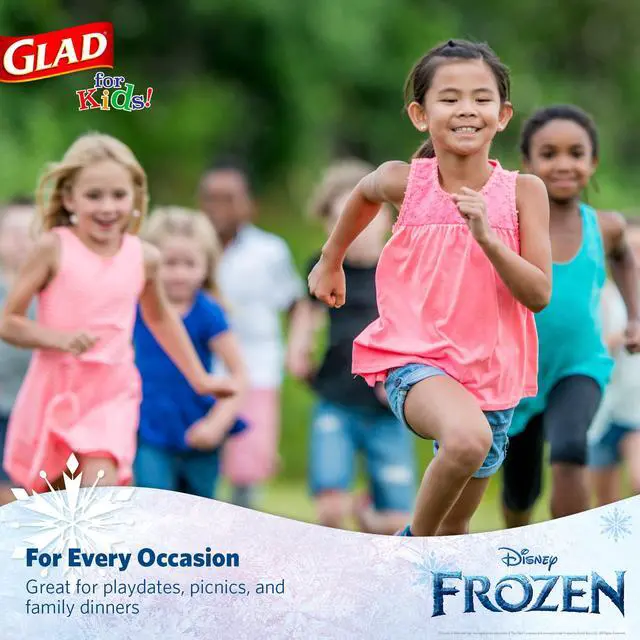 Alt view image 5 of 5 - for Kids Disney Frozen Disposable Paper Plates, Anna and Elsa - Heavy Duty, Soak-Proof, Microwavable Kid-Friendly Character Plates for Everyday Meals, 8.5 inch, 40 Count