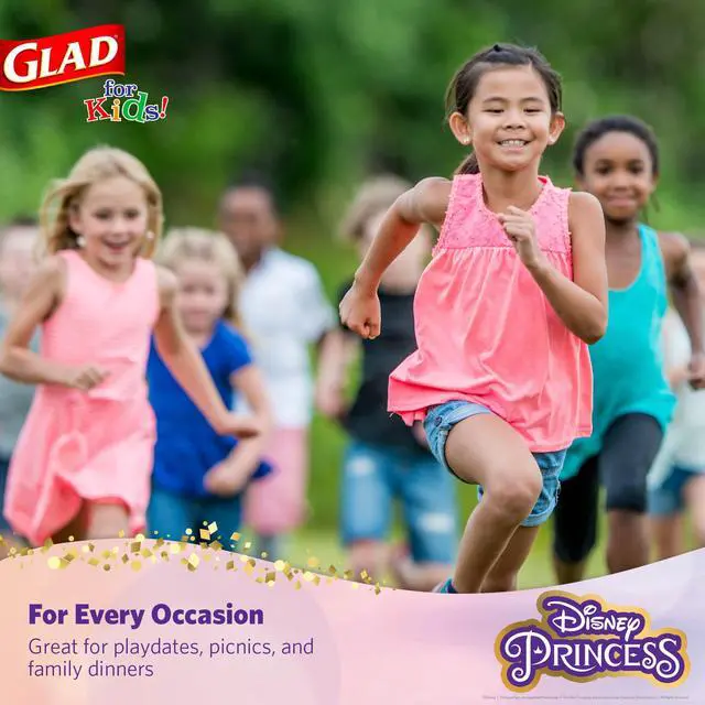 Alt view image 5 of 6 - Princess Kids Paper Plates, Heavy Duty Soak Proof and Microwavable, Cut Resistant Disposable Snack Plates for Everyday Meals, School Lunches and Birthday Parties, 8.5 Inch, 40 Count