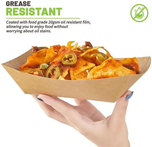 Alt view image 4 of 7 - Paper Food Trays, 3 Lb, 50 Pack
