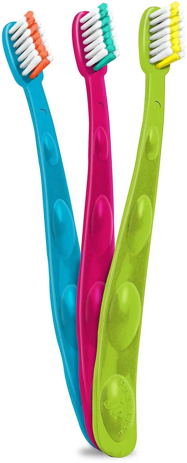Alt view image 2 of 4 - Kids Toothbrushes, Made in the from Recycled Plastic, Soft Bristles, Colors Vary, 1 Count
