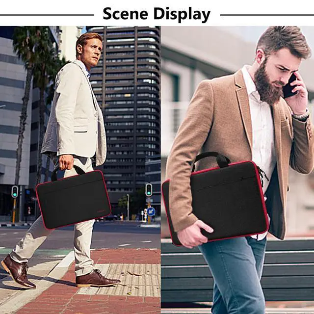 Alt view image 6 of 6 - Laptop Sleeve 13-14 Inch Case Briefcase Compatible with MacBook Neo Pro 14 M5/M4/M3/M2/M1, All Models 13.3 Mac Air/Pro, XPS 13 14, Most Popular 13"-14" Notebooks,B01K03