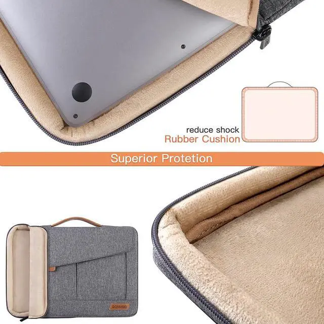 Alt view image 2 of 6 - 15-15.6 Inch Laptop Sleeve Bag Water Resistant Briefcase Shoulder