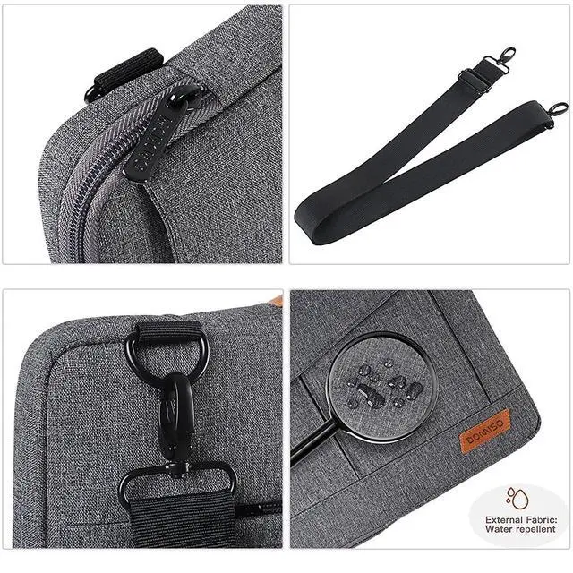 Alt view image 4 of 6 - 15-15.6 Inch Laptop Sleeve Bag Water Resistant Briefcase Shoulder