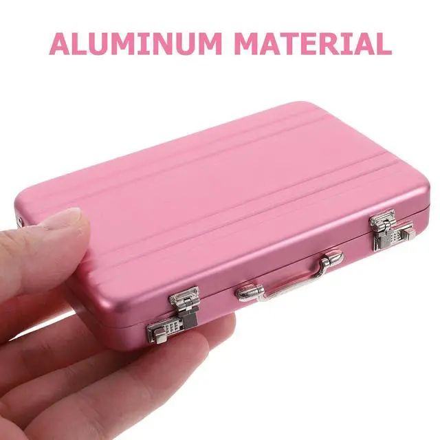 Alt view image 3 of 7 - Business Card Holder: Mini Business Card Storage Box Case for Men Or Women Waterproof Aluminium Briefcase Pocket Credit Holders for Men Organizer