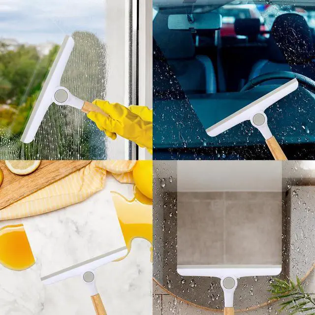 Alt view image 5 of 6 - Window Squeegee for Glass DoorsAll-Purpose 9.7 Window Cleaning Squeegee, Handheld for Windows, Car Windshields & MoreGrey (9.5" Shower Squeegee)
