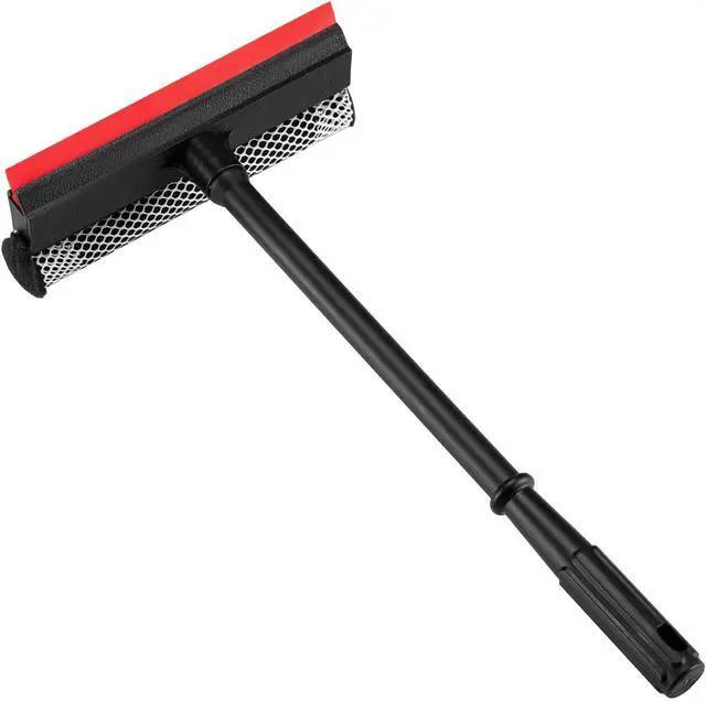 Main image of Professional 8.1" 2 in 1 Window Squeegee with 16" Long Handle,Car Squeegee for Gas Station,Home,CarGlass,Shower,Outdoor High Window Cleaning