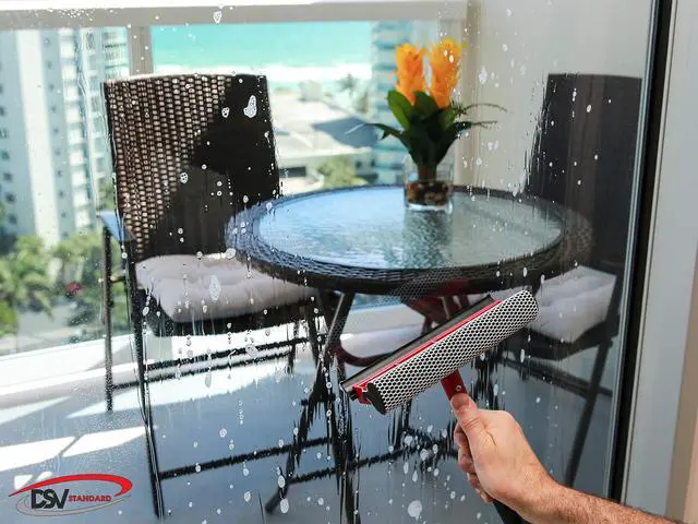 Alt view image 2 of 6 - Window Squeegee for Window Cleaning, Window Cleaner Tool for Car Windshield, Shower Door, Boat | 2-in-1 Mini Squeegee for Home | Windshield Squeegee Kit for Car Windows