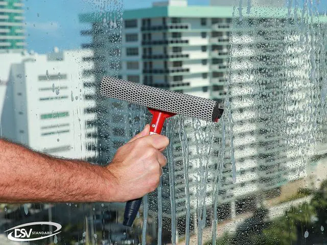 Alt view image 4 of 6 - Window Squeegee for Window Cleaning, Window Cleaner Tool for Car Windshield, Shower Door, Boat | 2-in-1 Mini Squeegee for Home | Windshield Squeegee Kit for Car Windows