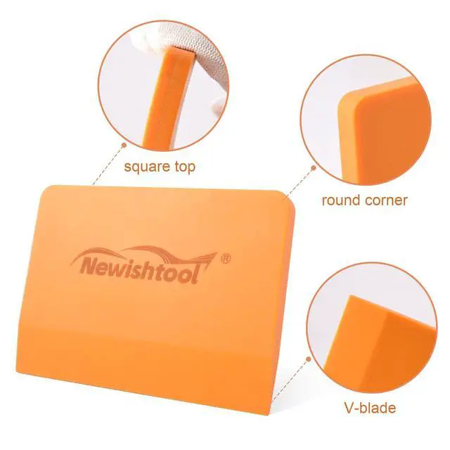Alt view image 5 of 7 - Soft Silicone Small Squeegee for Vinyl, 2 PCS Rubber PPF Tool