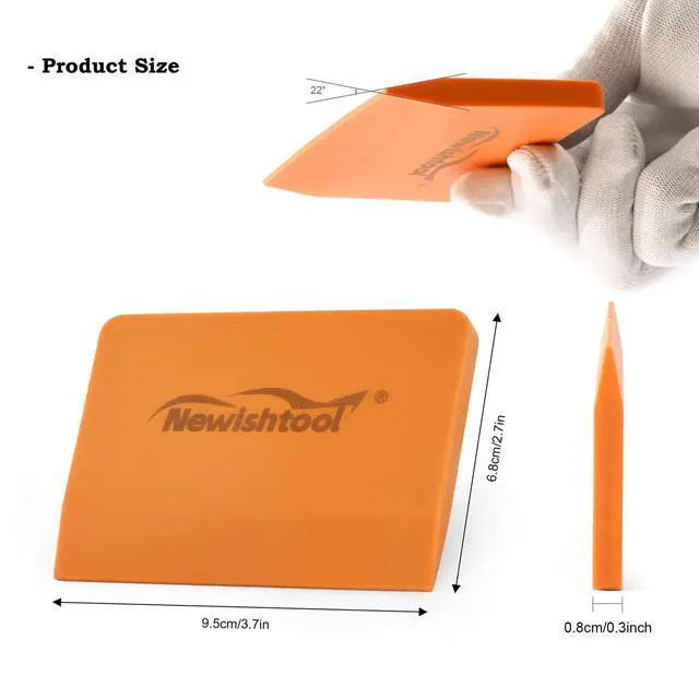 Alt view image 6 of 7 - Soft Silicone Small Squeegee for Vinyl, 2 PCS Rubber PPF Tool