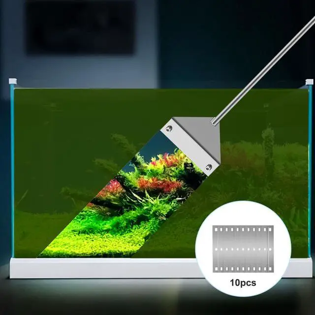 Alt view image 6 of 7 - 25 in Algae Scraper for Glass Aquariums - with Sheath, 10 Blades