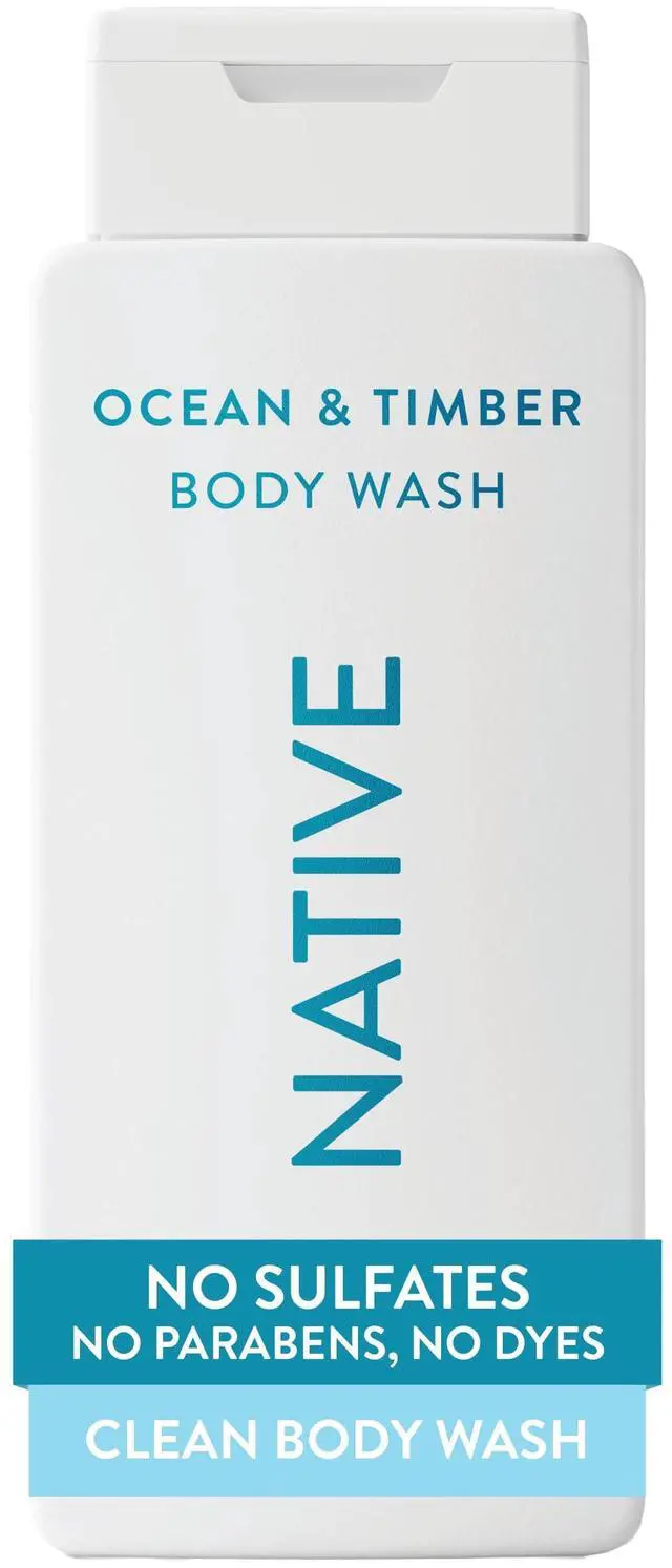 Main image of Body Wash Contains Naturally Derived Ingredients | For Women & Men, Sulfate, Paraben, & Dye Free Leaving Skin Soft and Hydrating | Ocean & Timber 18 oz - 2 Pk