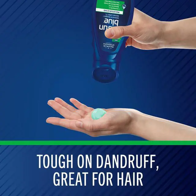 Alt view image 3 of 7 - Blue Moisturizing Antidandruff Shampoo, Maximum Strength Scalp Treatment With Selenium Sulfide, 11 fl. oz.