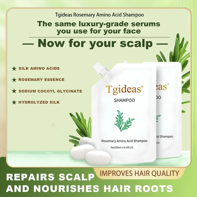 Alt view image 2 of 7 - Rosemary Amino Acid Shampoo for Thinning Hair&Fuller Volume 2 Pack | Strengthening Formula with Zinc PCA&Hydrolyzed Silk Helps Nourish Scalp,Reduce Breakage and Create Thicker-Looking,8.45floz*2
