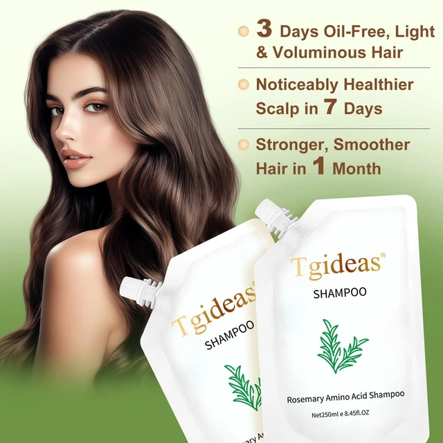 Alt view image 6 of 7 - Rosemary Amino Acid Shampoo for Thinning Hair&Fuller Volume 2 Pack | Strengthening Formula with Zinc PCA&Hydrolyzed Silk Helps Nourish Scalp,Reduce Breakage and Create Thicker-Looking,8.45floz*2