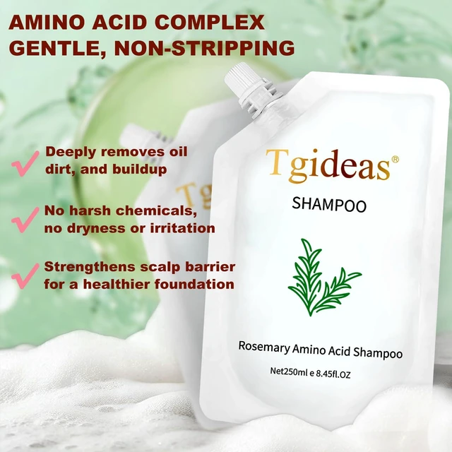 Alt view image 3 of 7 - Rosemary Amino Acid Shampoo for Thinning Hair&Fuller Volume 2 Pack | Strengthening Formula with Zinc PCA&Hydrolyzed Silk Helps Nourish Scalp,Reduce Breakage and Create Thicker-Looking,8.45floz*2