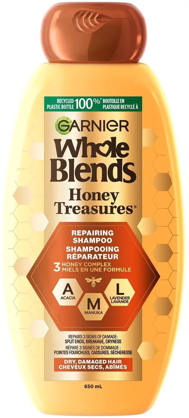 Main image of Whole Blends Repairing Shampoo Honey Treasures, For Damaged Hair, 22 Fl Oz (Pack of 1)