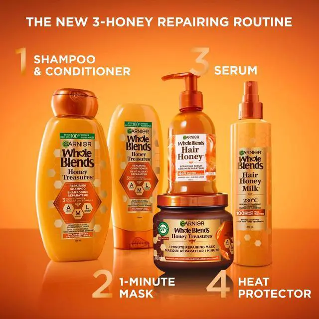 Alt view image 5 of 7 - Whole Blends Repairing Shampoo Honey Treasures, For Damaged Hair, 22 Fl Oz (Pack of 1)