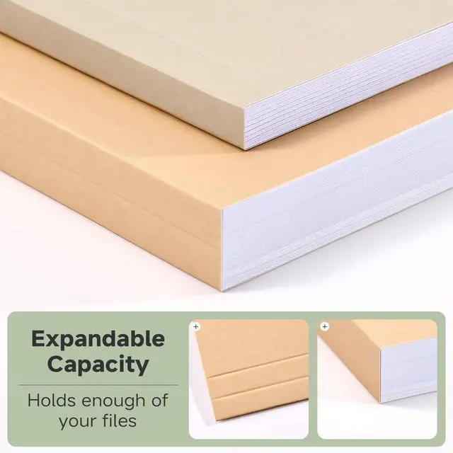Alt view image 3 of 4 - 18pcs File Folders, Letter Size, 6 Color Assorted Two-Tone, Pastel, Manilla folders 8.5 x 11, for documents, Colored folders, 3 Tab Position,Filing Cabinet, carpetas para documentos, Paper