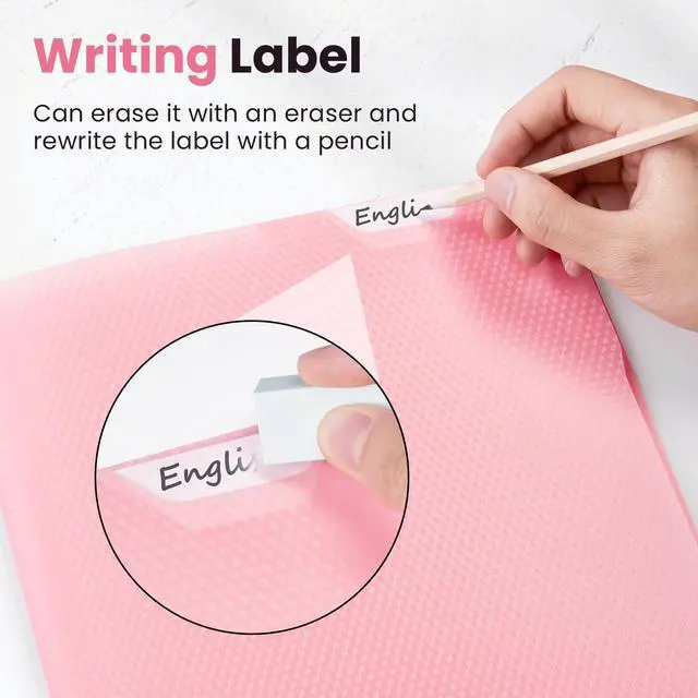 Alt view image 2 of 7 - 1 Pack Plastic Folder, 2-Pocket Folder with Writable Category Label