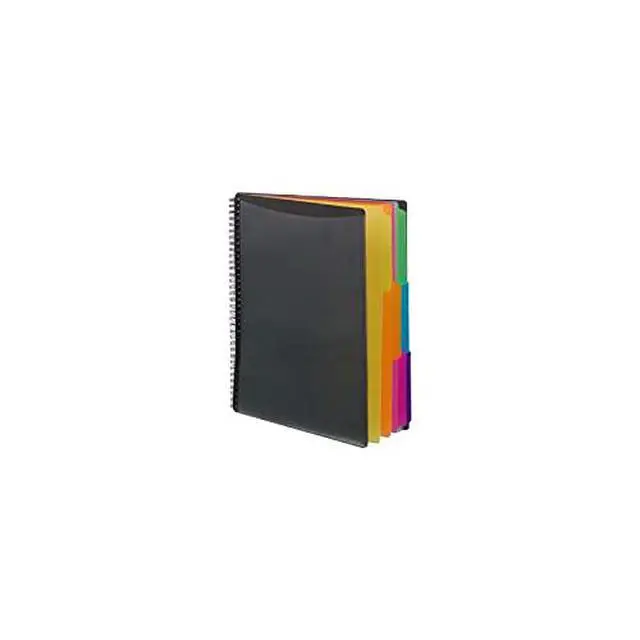 Alt view image 2 of 2 - 12 Pocket Poly Project Organizer, Letter Size, 1/3-Cut Tab, Gray with Bright Colors (89207) (Pack of 1)