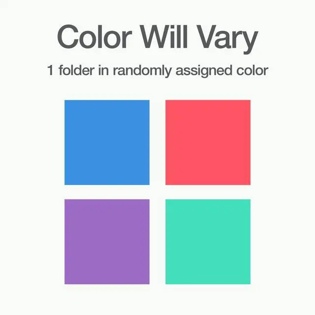 Alt view image 3 of 6 - 8-Pocket Organizer, Letter Size Folder, Durable Translucent Poly, Wire Binding, Holds 200 Sheets, Assorted Colors (Red, Blue, Green and Purple), No Color Choice, 1 Per Pack (5740404)