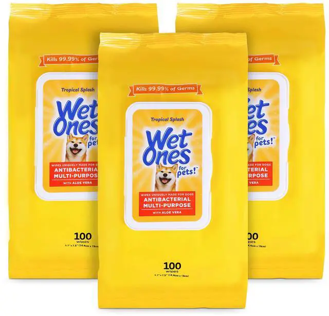 Main image of for Pets Multipurpose Dog Wipes, Tropical Splash, 100 Count, 3-Pk