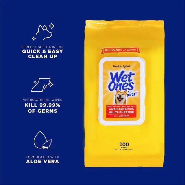 Alt view image 2 of 7 - for Pets Multipurpose Dog Wipes, Tropical Splash, 100 Count, 3-Pk