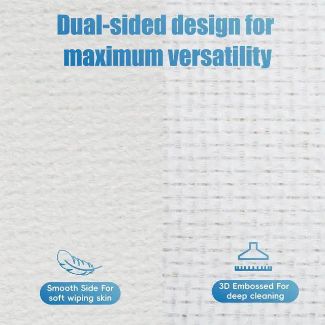 Alt view image 4 of 7 - Disposable Fragrance-Free Face Towels, 50 Count, 1 Pack