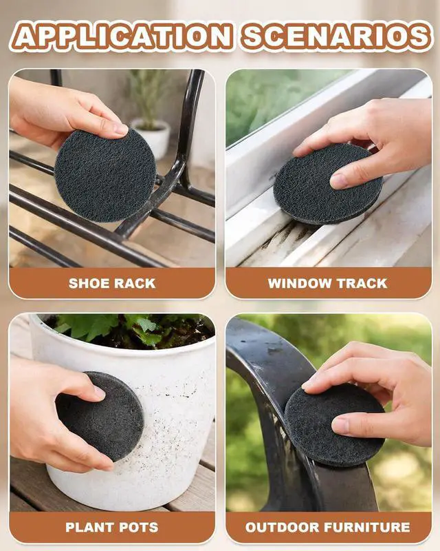 Alt view image 7 of 7 - 3-Pack Steel Sponge for Stainless Steel Pans Cookware,Scratch-Free Scrubber for Pans & Cookware,Removes Burnt-On Stains,Durable Kitchen Tool