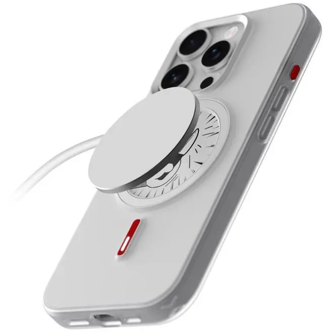 Main image of Custom E-Ink White MagSafe Case for iPhone 17 Battery-Free Smart Phone Cover with Instant Photo Display