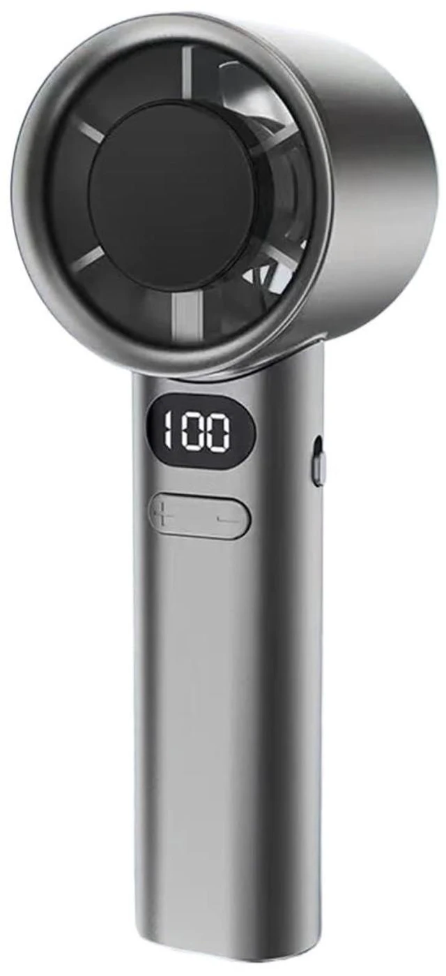 Alt view image 8 of 14 - Handheld Fan. Mini Handheld Fan 120 Speed Portable Desktop Fans Instant Cooling with Ice Mode Rechargeable Stylish Fan .Portable(Gray)