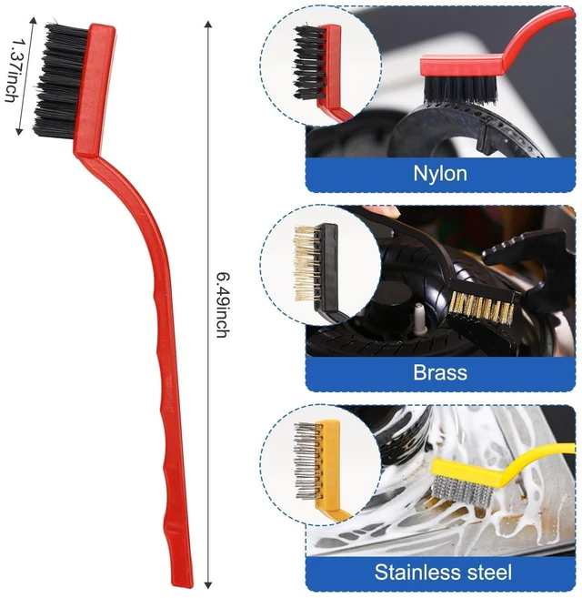 Alt view image 14 of 14 - Auto Car Detailing Brush Set Car Interior Cleaning Kit Includes 3 Boar Hair Detail Brush,3 Wire Brush, 3 Air Vent Brush for Cleaning Car Interior Exterior, Dashboard Engines Leather Wheel