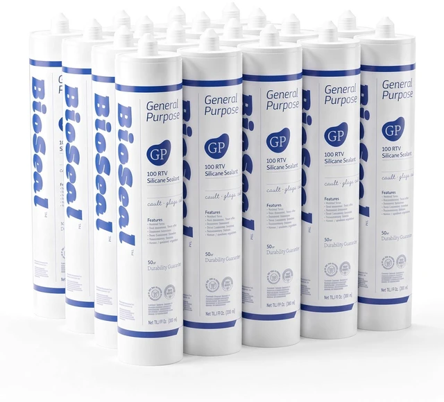 Main image of BioSeal General Purpose Silicone Sealant Clear 18 Pack