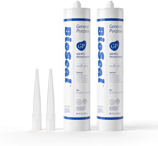 Main image of BioSeal General Purpose Silicone Sealant Translucent 2 Pack Bulk