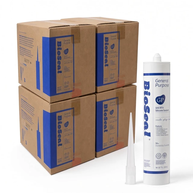 Main image of BioSeal General Purpose Silicone Sealant Black 100 Pack Bulk