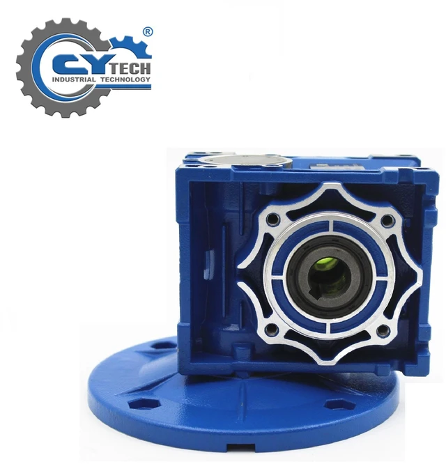 Alt view image 3 of 7 - Gearbox NMRV040 Worm Gear Reducer CYRV040 Ratio 100:1 Flange 71B14 Input 14mm Output 18mm CHENYUE TECH