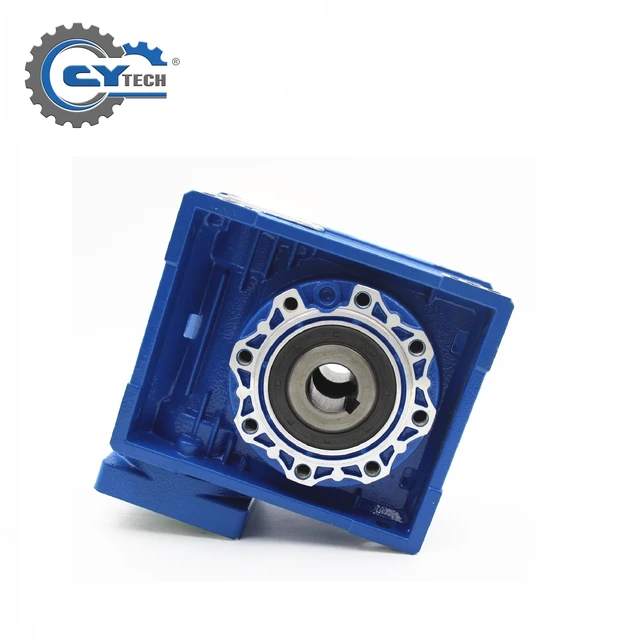 Alt view image 3 of 7 - Gearbox NMRV063 Worm Gear Reducer CYRV063 Ratio 7.5:1 Flange 90B14 Input 24mm Output 25mm CHENYUE TECH