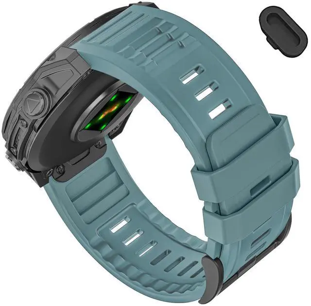 Main image of 26mm Quickfit Silicone Watch Bands Compatible with Garmin Fenix 8 Pro/quatix 8 51mm/Fenix 7X/7X Pro/6X/6X Pro/5X/5X Plus/3 HR/Enduro 3 2/Descent Mk3i 51mm/Mk2i/Tactix 8/7 pro/epix Pro 51MM
