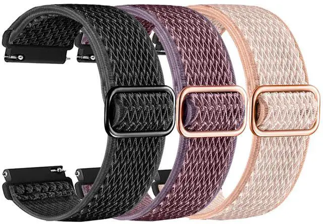 Main image of AR-01 Smart Watch Bands Stretch Watchband, Replacement for Fitpolo AR-01,for Aeac AR-01 Elastic Nylon Watch Straps Wristband Adjustable Straps Fabric Breathable(3-PACK)