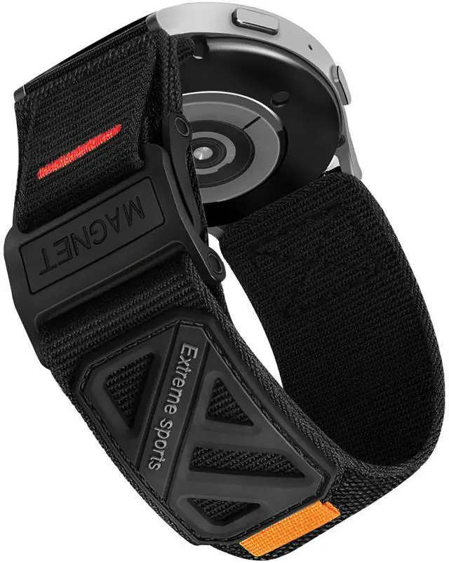 Main image of Compatible with Samsung Galaxy Watch 7 6 5 4 FE Band 40mm 44mm/ Watch 6 4 Classic 47mm 43mm 42mm 46mm/5 Pro 45mm/Watch 3 Classic 41mm/Active 2, 20mm Nylon magnetic snap fastener Replacement band