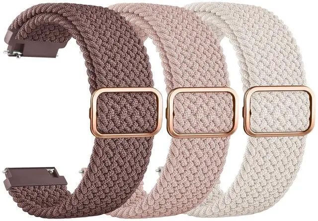 Main image of 3 Pack Braided Stretchy Bands for IDW13,IDW16,IDW19 Smartwatch Bands, 22mm Elastic Straps for Fitpolo IDW13/Woneligo W13/FITVII HM57, TOOBUR/ENOMIR/MILOUZ/Gydom/Faweio/Amzhero/Tensky IDW19 Smart Watch