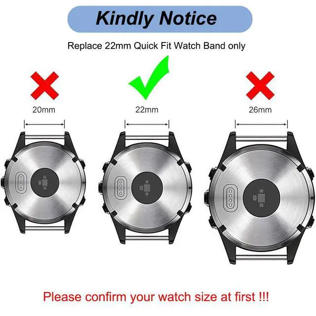 Alt view image 7 of 7 - 22mm Titanium Silicone Bands for Garmin Fenix 8 (47mm)/7/6/5, Forerunner 965 955, Approach S60 S62, Quatix 7 6 5, Epix Pro 2 (47mm), MARQ Gen 2 - 22mm Quick Easy Fit Watch Band Strap