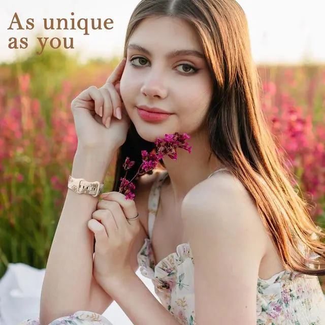 Alt view image 2 of 7 - Floral Band Compatible with Apple Watch Bands For Women 41mm 40mm 38mm 42mm 44mm 45mm 46mm 49mm, Engraved Cute Flower Soft Silicone Strap for iWatch Series 11 10 9 8 7 6 5 4 3 2 1 SE Ultra