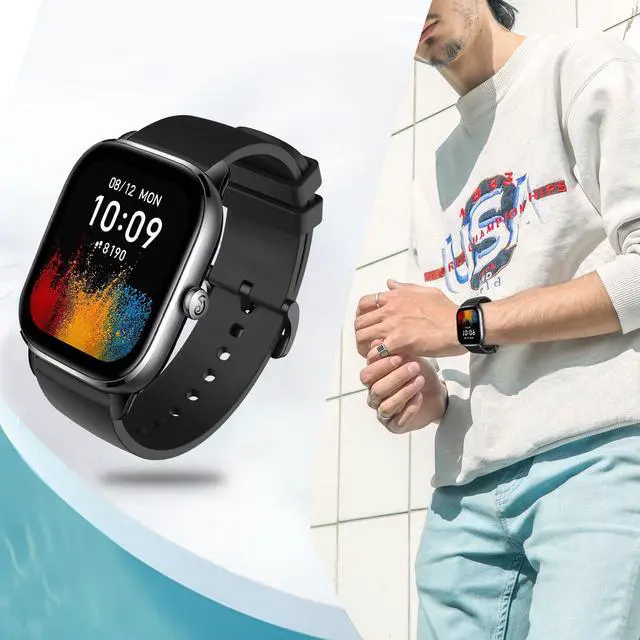 Alt view image 4 of 7 - 10 Pack Silicone Bands Compatible with Amazfit Active 2 1,Active 3 Premium/GTR mini/GTS 2 2e 3 4/GTS 2 4 mini, 20MM Replacement Watch Straps for Amazfit Bip 3,3 Pro/Bip U,U Pro