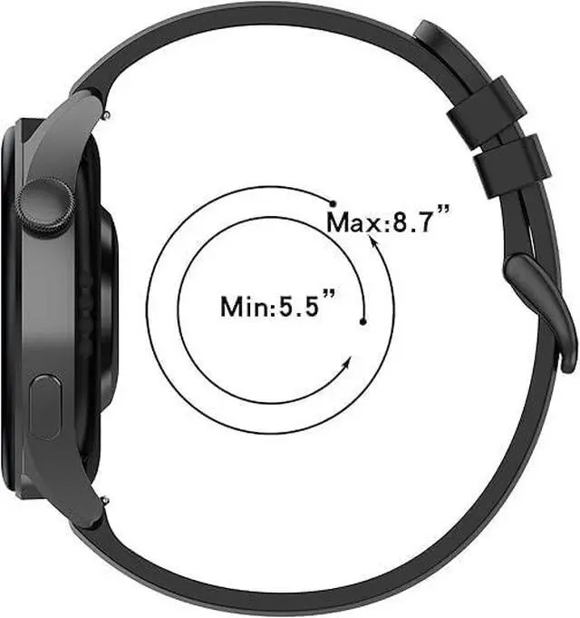 Alt view image 4 of 6 - 10-Pack Veryfit Smart Watch Bands, Veryfit IDW13 IDW16 IDW17 IDW19 IDW20 IDW21 IDW23 IDW25 IDW26 IDW28 ID208Plus Replacement Watch Strap, 22mm Quick Release Silicone Adjustable Wristband,
