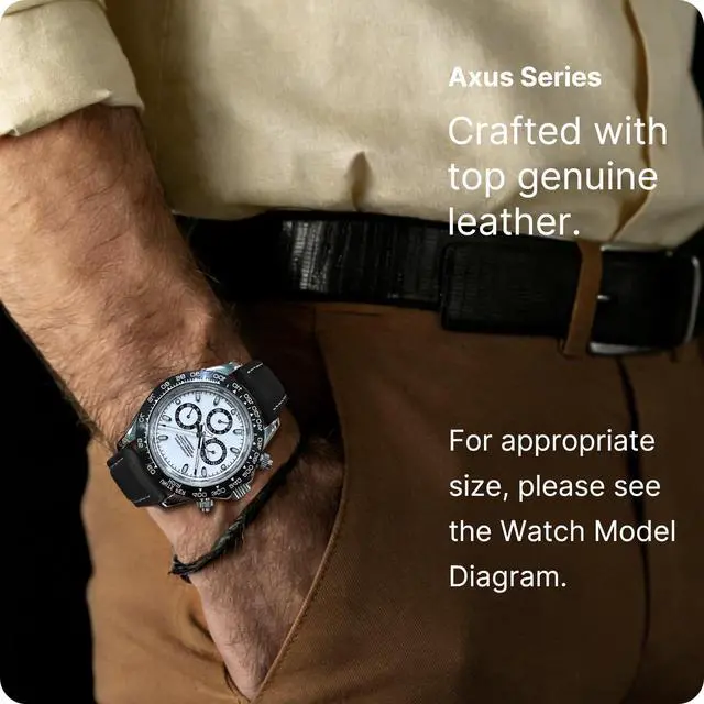 Alt view image 2 of 6 - Watch Band, Quick Release Leather Watch Strap Compatible with Samsung Galaxy Garmin for Men Women, Replacement Bands Width 12mm 14mm 16mm 18mm 19mm 20mm 21mm 22mm 24mm