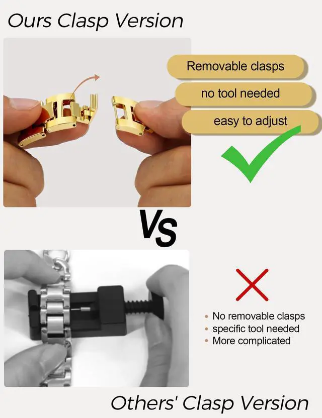 Alt view image 7 of 7 - Gold Watch Bands for Women Compatible with Apple Watch 38mm 40mm 41mm 42mm (S10/11) Adjustable Metal Band Cowboy Steel Chain Bracelet for iWatch Series1/2/3/4/5/6/7/8/9/10/11 SE 3/2/1 (No Case)