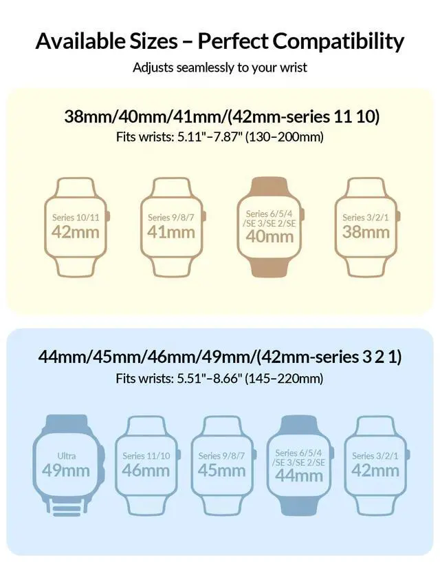 Alt view image 4 of 5 - Patented Magnetic Sport Silicone Band Compatible with Apple Watch Bands 40mm 38mm 41mm 44mm 45mm 42mm 49mm Women Men, Soft Silicone Sport Loop Strap for iWatch Series 11 10 9 8 7 6 5 4 3 2 1 SE Ultra